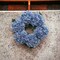 15" Azure Blue Hydrangea Wreath with Grapevine Ring, Floral Home by Artificial Flowers